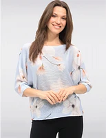 Haut Tricot Manches Dolman Fleur Froccella