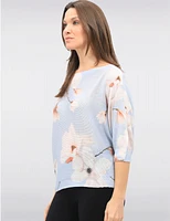 Haut Tricot Manches Dolman Fleur Froccella