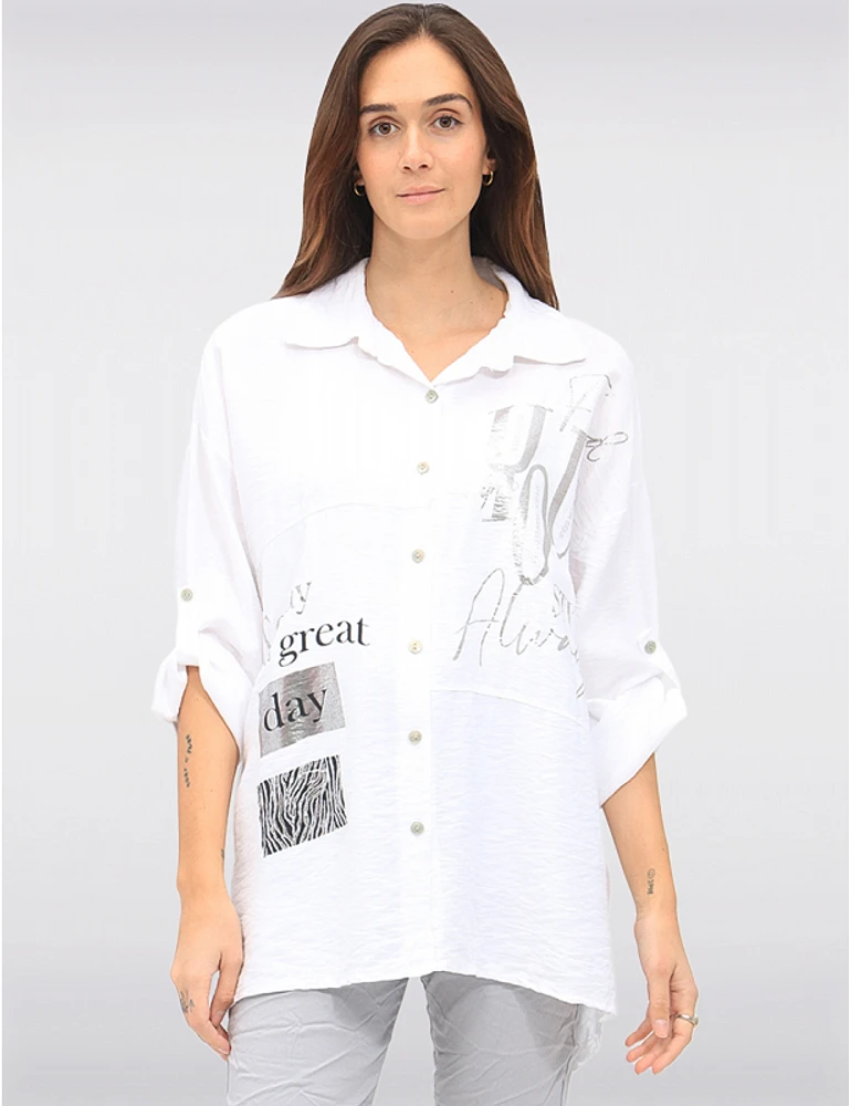 Chemise Métallique Décontractée par Froccella