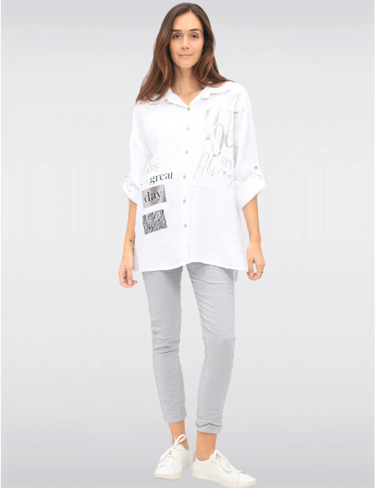 Chemise Métallique Décontractée par Froccella