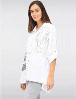 Chemise Métallique Décontractée par Froccella