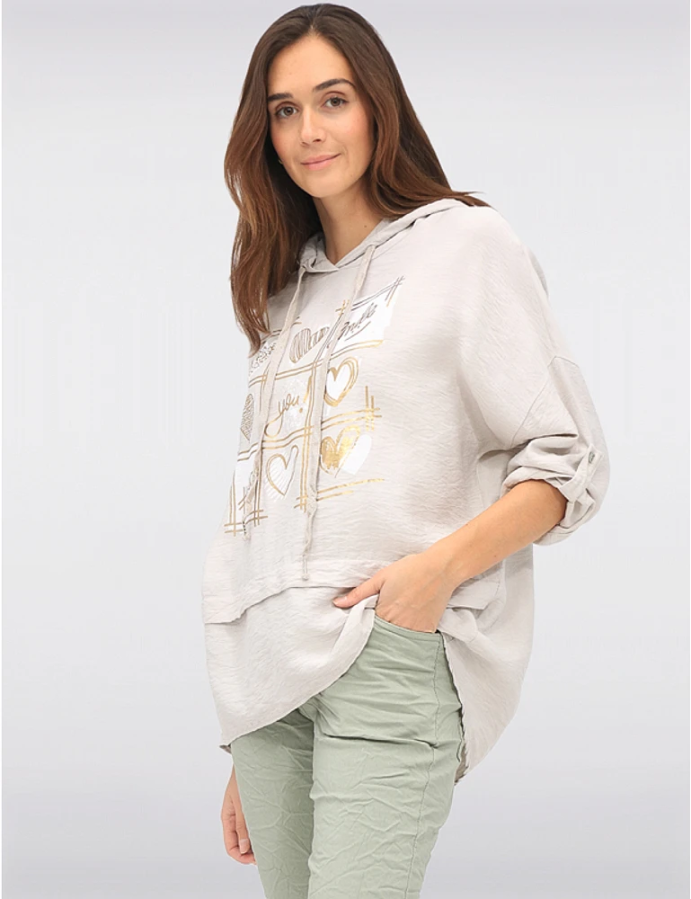 Hoodie Chic Asymétrique par Froccella