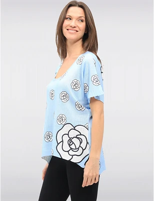 Haut Tricot Col Rond Imprimé Froccella