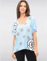 Haut Tricot Col Rond Imprimé Froccella