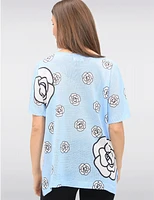 Haut Tricot Col Rond Imprimé Froccella