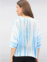 Haut Maille Rayé Bleu par Froccella