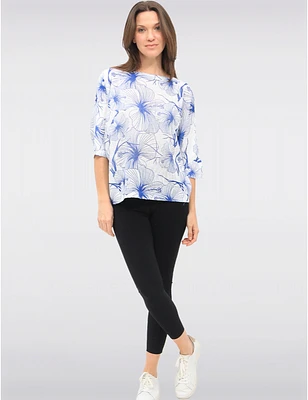 Haut Tricot Col Rond Floral Froccella