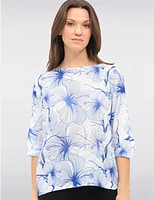 Haut Tricot Col Rond Floral Froccella