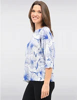 Haut Tricot Col Rond Floral Froccella