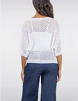 Haut Tricot Crochet Élégant par Froccella