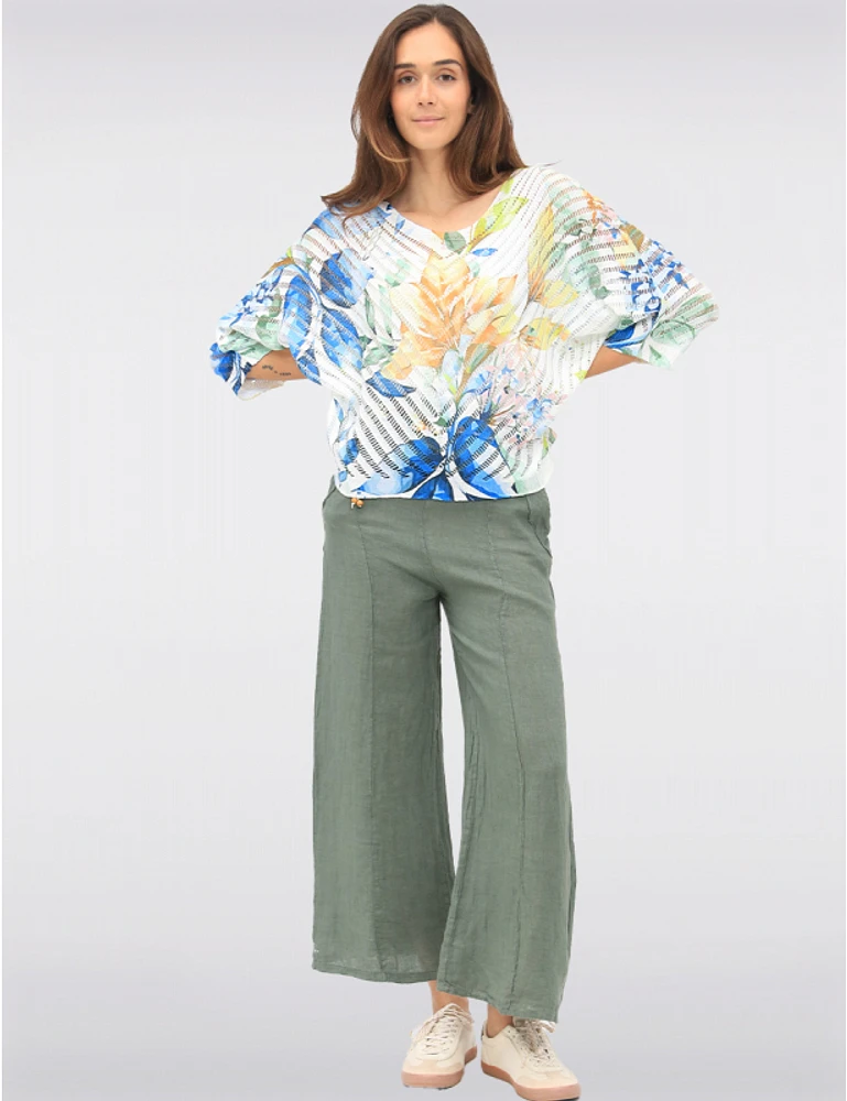 Haut à Manches Dolman Fleuri par Froccella