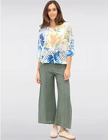 Haut à Manches Dolman Fleuri par Froccella