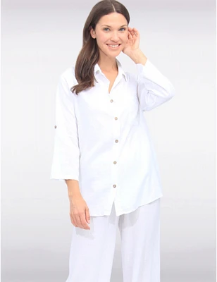 Chemise Ample Lin Mélangé par Froccella
