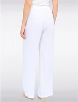 Manteaux | La maison du manteau au Québec Pantalon Décontracté à Jambe Large en Mélange Coton-Lin par Froccella