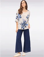 Haut Coton Imprimé Floral par Froccella