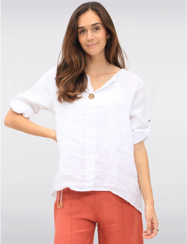 Haut Lin Manches 3/4 par Froccella