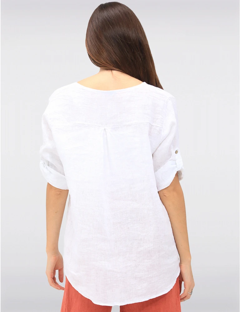 Haut Lin Manches 3/4 par Froccella