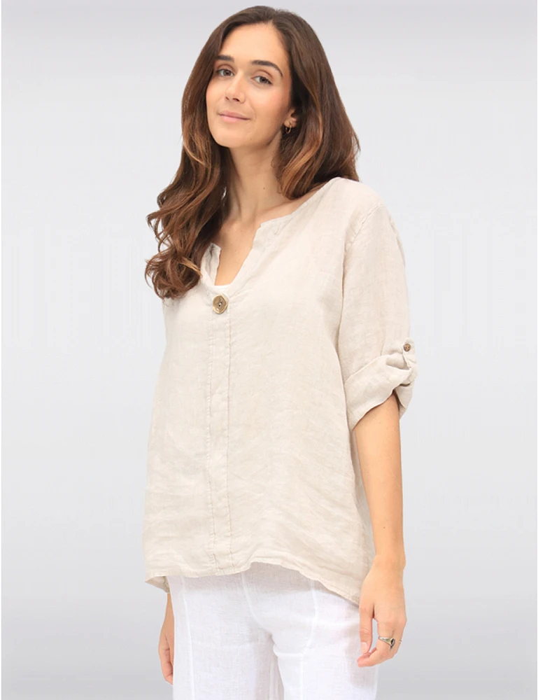 Haut Lin Manches 3/4 par Froccella