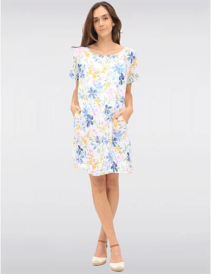 Robe en Lin Fleurie Froccella