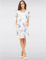 Robe en Lin Fleurie Froccella