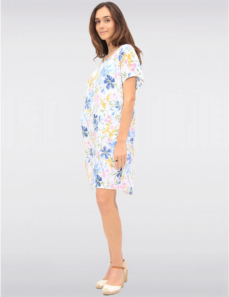 Robe en Lin Fleurie Froccella