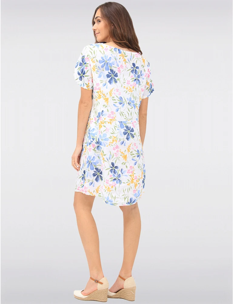 Robe en Lin Fleurie Froccella