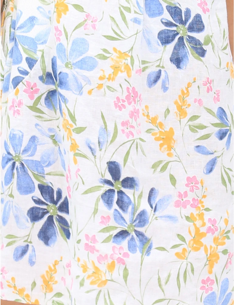 Robe en Lin Fleurie Froccella