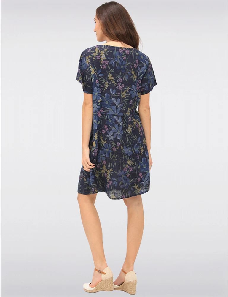 Robe en Lin Fleurie Froccella