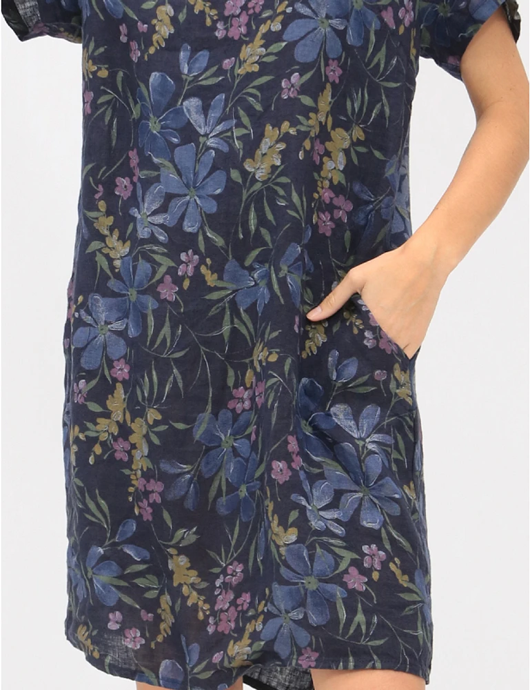 Robe en Lin Fleurie Froccella