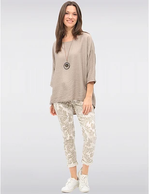Pantalon Tropical Froissé par Froccella