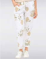 Pantalon Floral Ajusté Froccella