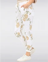 Pantalon Floral Ajusté Froccella