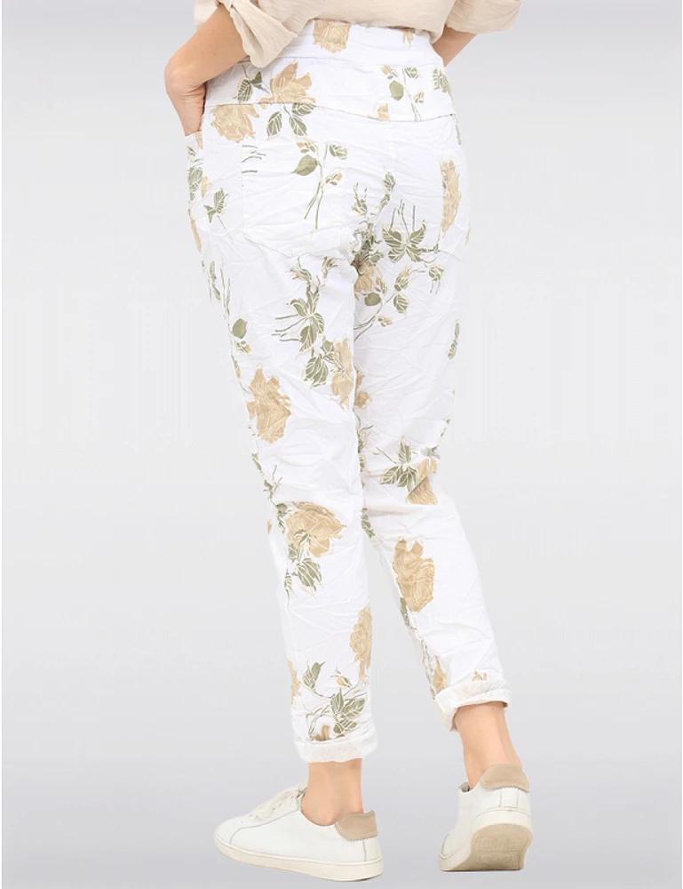 Pantalon Floral Ajusté Froccella