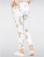 Pantalon Floral Ajusté Froccella