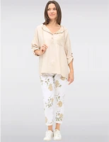 Pantalon Floral Ajusté Froccella