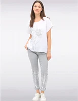 Pantalon Ajusté Froissé par Froccella