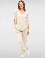 Haut V-Neck Sequins Froccella