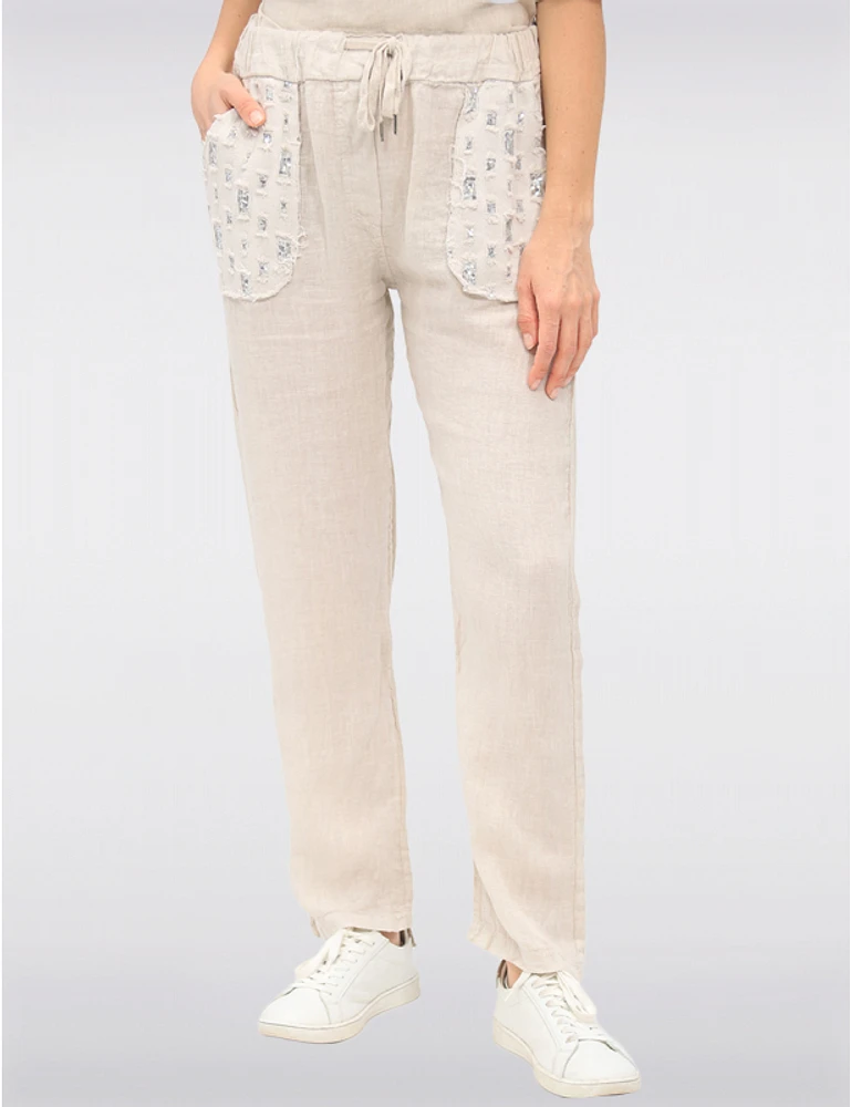 Pantalon Léger en Lin par Froccella