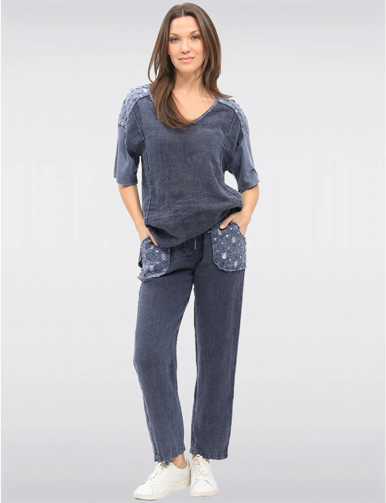 Pantalon Léger en Lin par Froccella