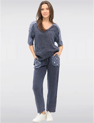 Pantalon Léger en Lin par Froccella