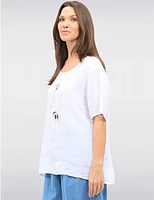 Haut en Lin Chic par Froccella