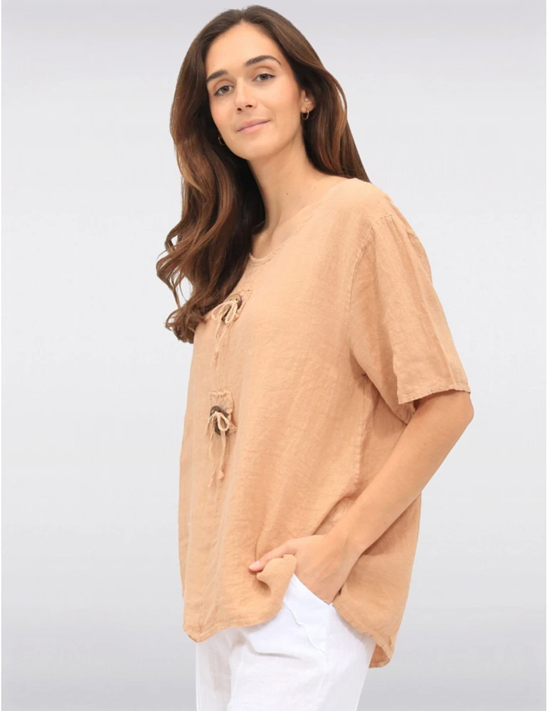 Haut en Lin Chic par Froccella