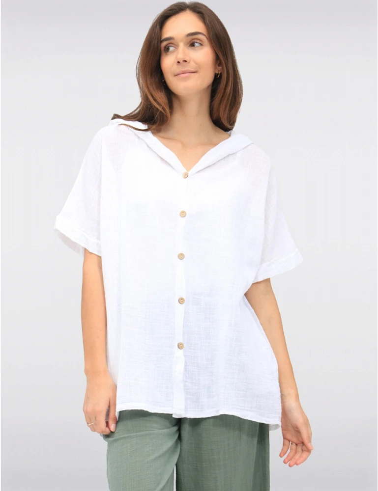 Chemise à Capuche Coton Froccella