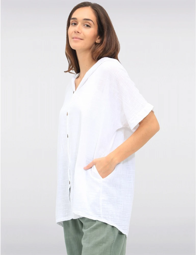 Chemise à Capuche Coton Froccella