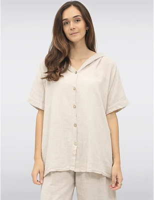 Chemise à Capuche Coton Froccella