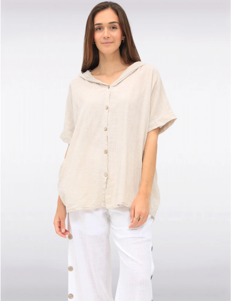 Chemise à Capuche Coton Froccella
