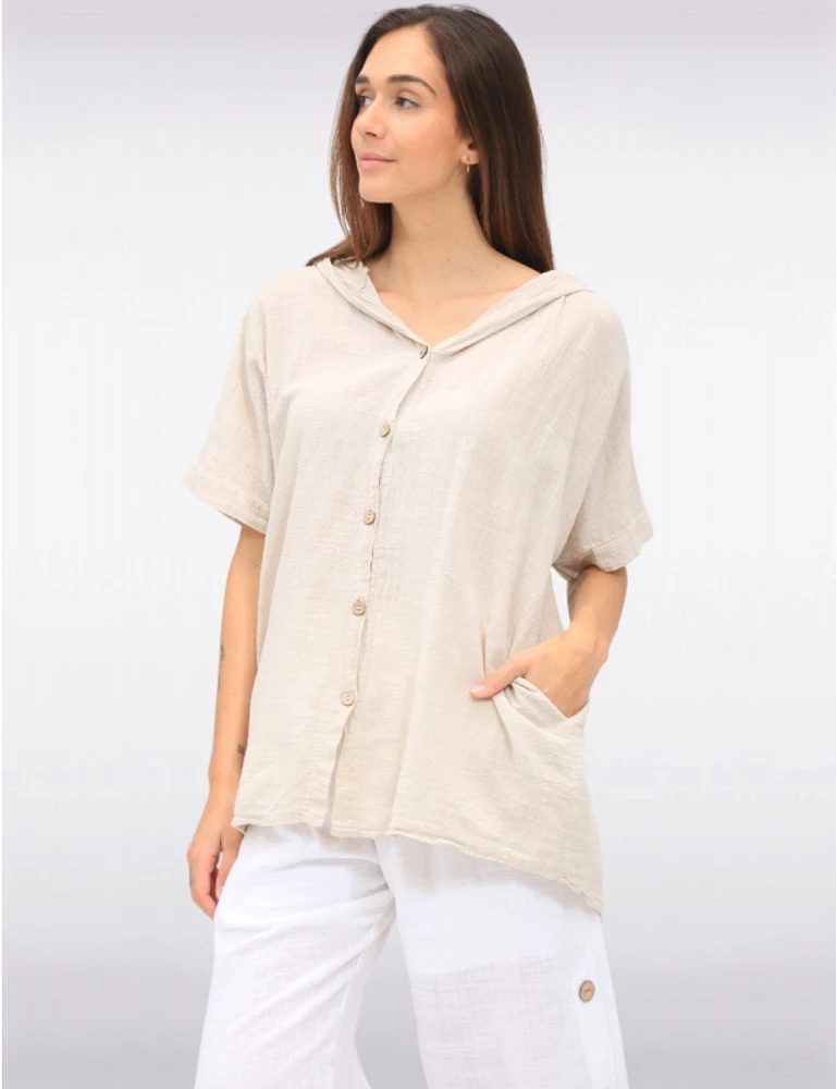 Chemise à Capuche Coton Froccella