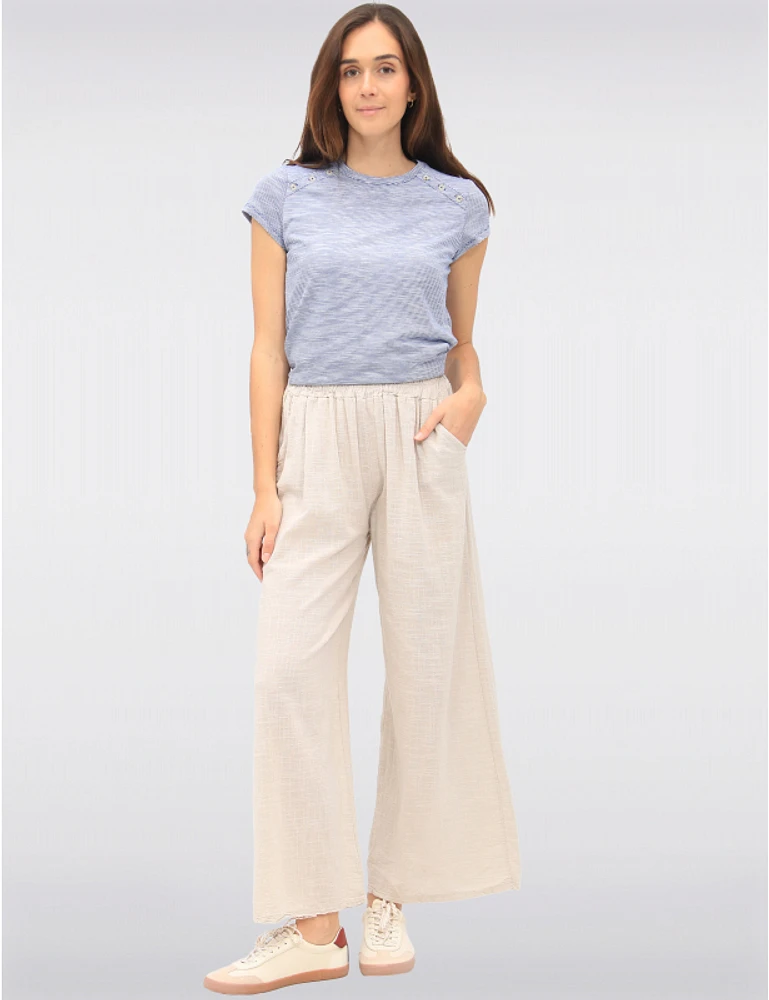 Pantalon Large Coton Froccella