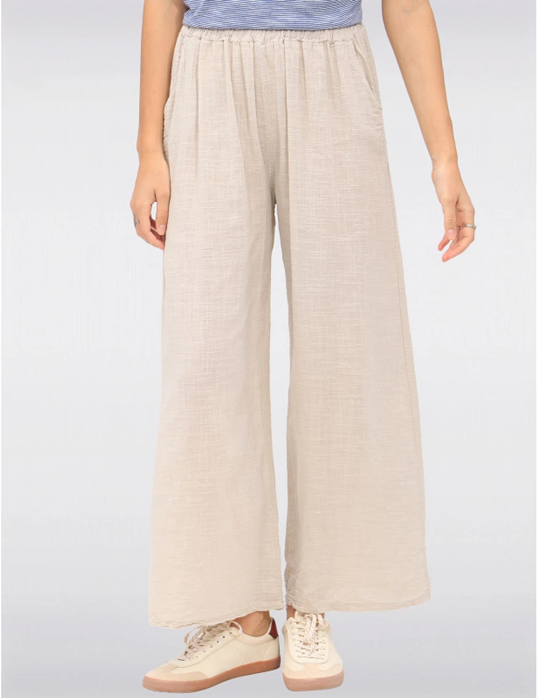 Pantalon Large Coton Froccella