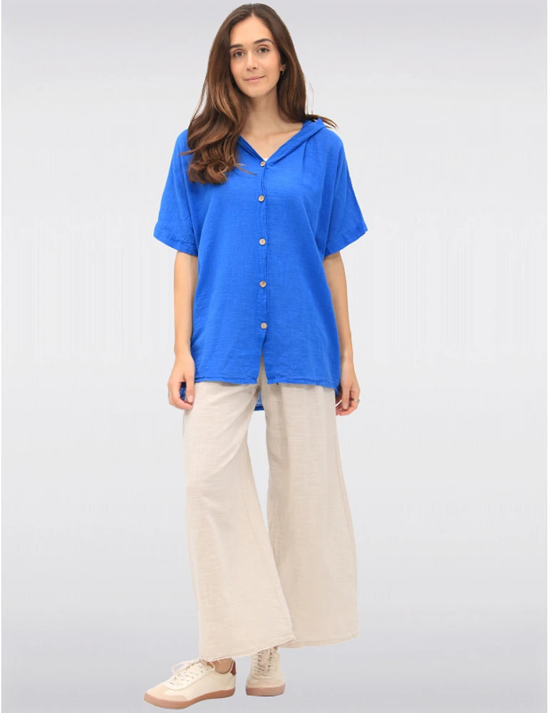 Pantalon Large Coton Froccella